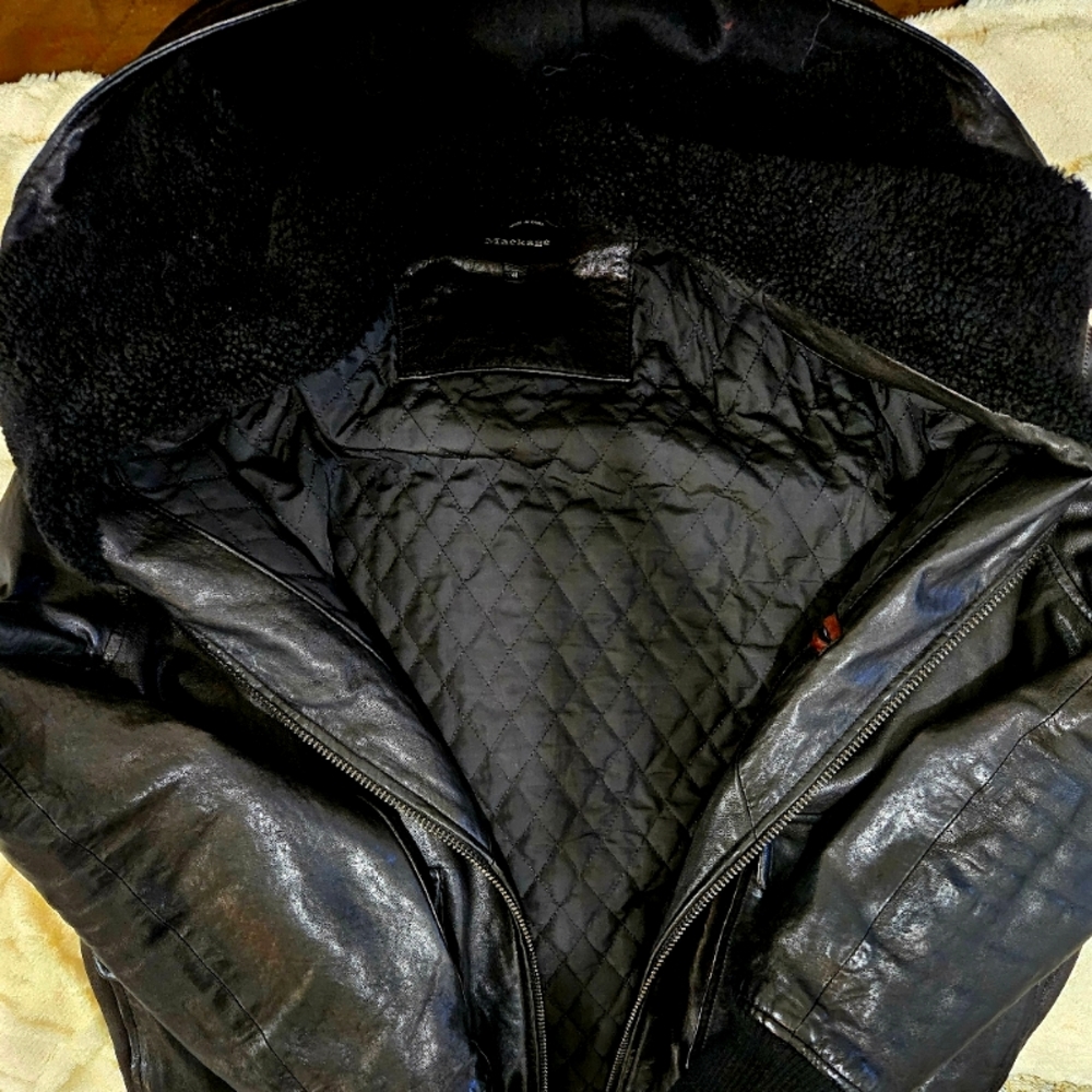 MACKAGE LEATHER COAT size 44
